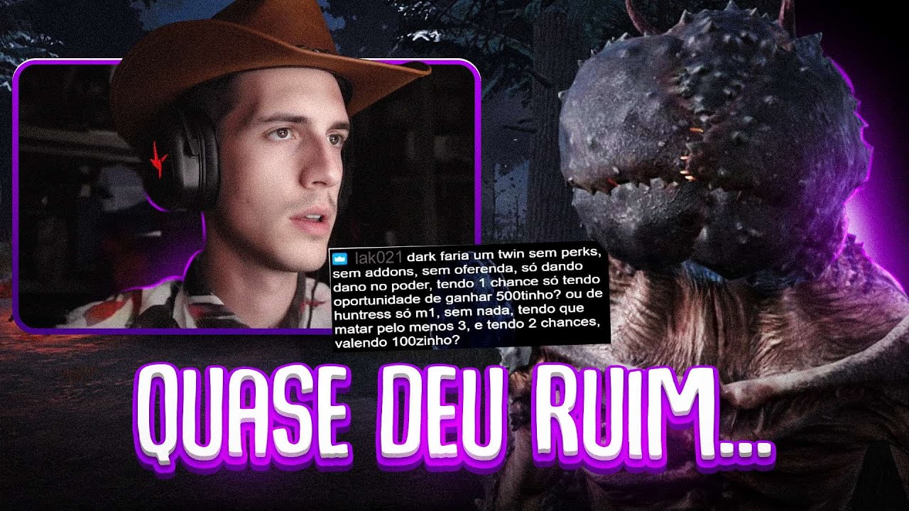 TIVE QUE FAZER ESSE DESAFIO ARRISCANDO TUDO E O RESULTADO FOI ESSE... (desmaiei games) l DBD