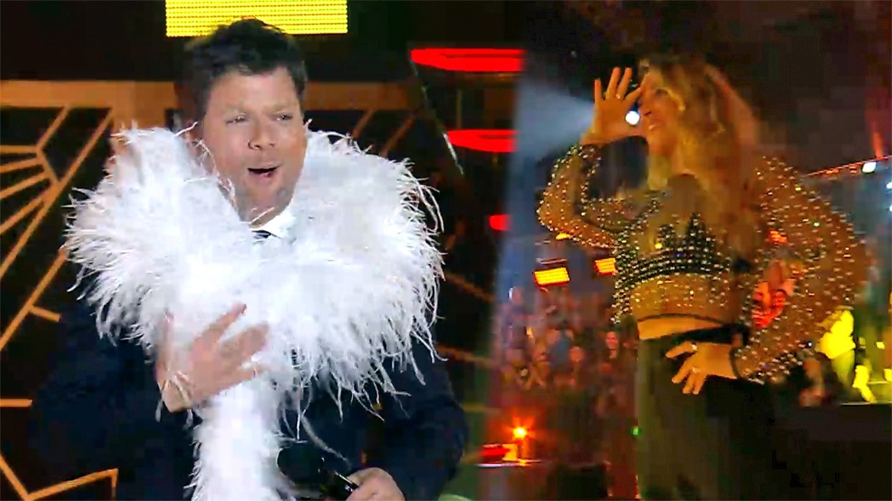 La reacci&oacute;n de Jimena Bar&oacute;n cuando vio a Guido Kaczka enfundado en la boa de &Aacute;ngela Leiva