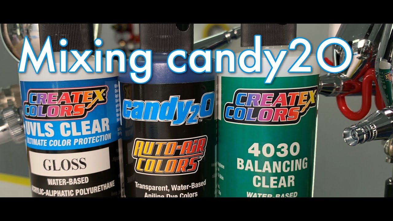 Mixing candy2o for Airbrush & Spray-Gun Painting