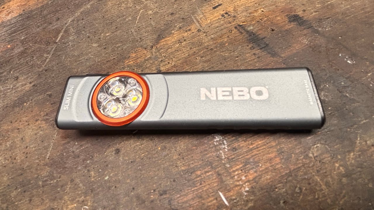 Unboxing a Nebo slim mini flashlight.