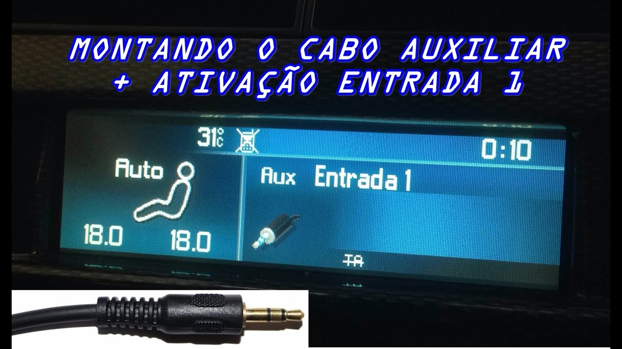 Montando Cabo Auxiliar e Ativação da Entrada RD4 RD45 - Citroen C4 e Peugeot 307 308