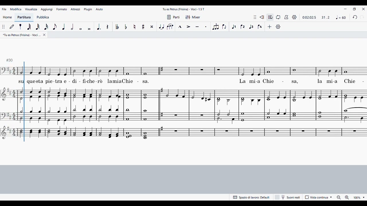 Tu es Petrus Frisina   Voci  Basso