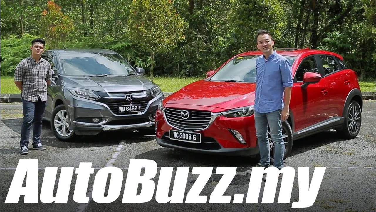 Mazda CX-3 2.0L SkyActiv vs Honda HR-V 1.8L V review - AutoBuzz.my