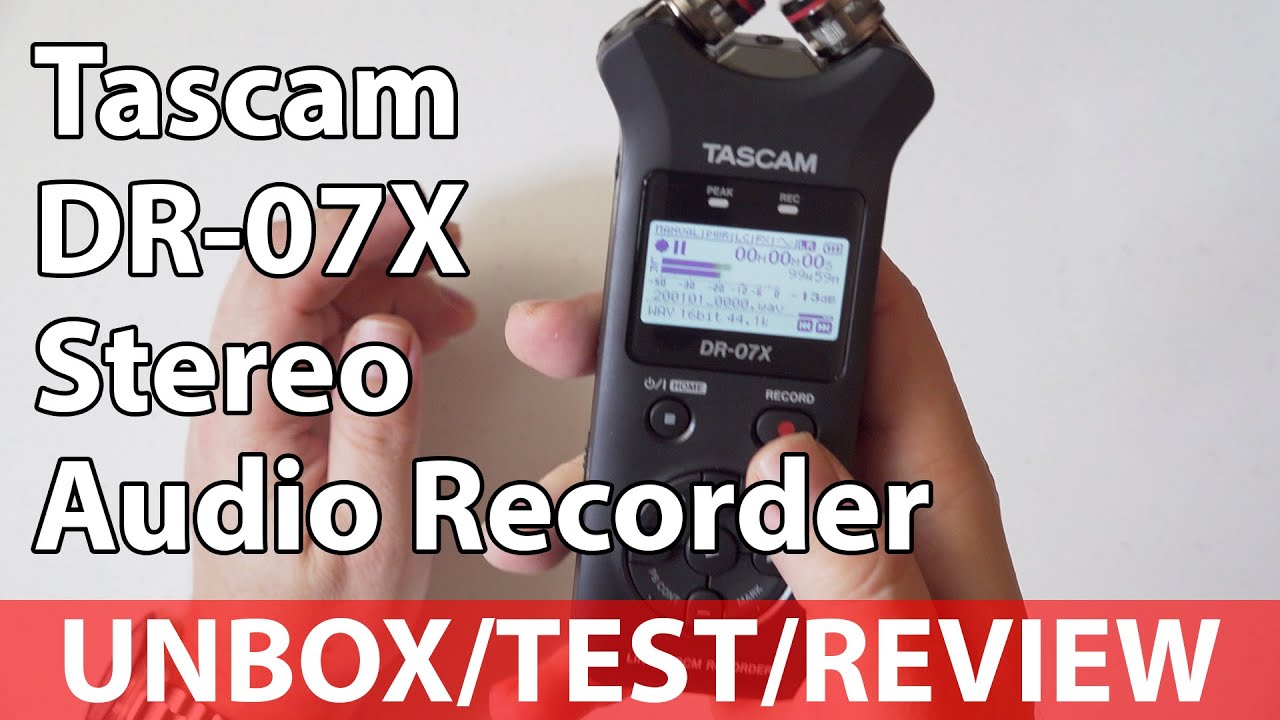 Стереоаудиомагнитофон Tascam DR-07X 2020 | Тестирование в реальных условиях