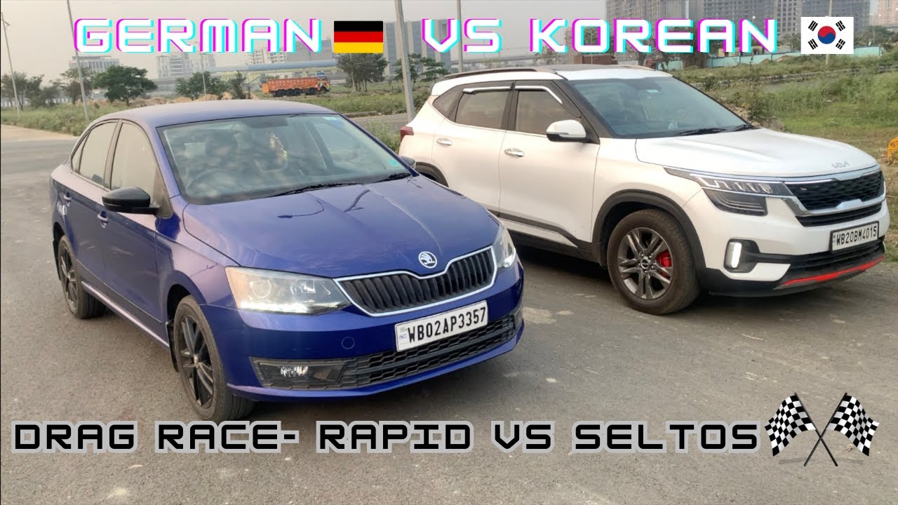 Drag Race 🏁 Skoda Rapid против Kia Seltos: шокирующие результаты (бензин против дизеля) 😮