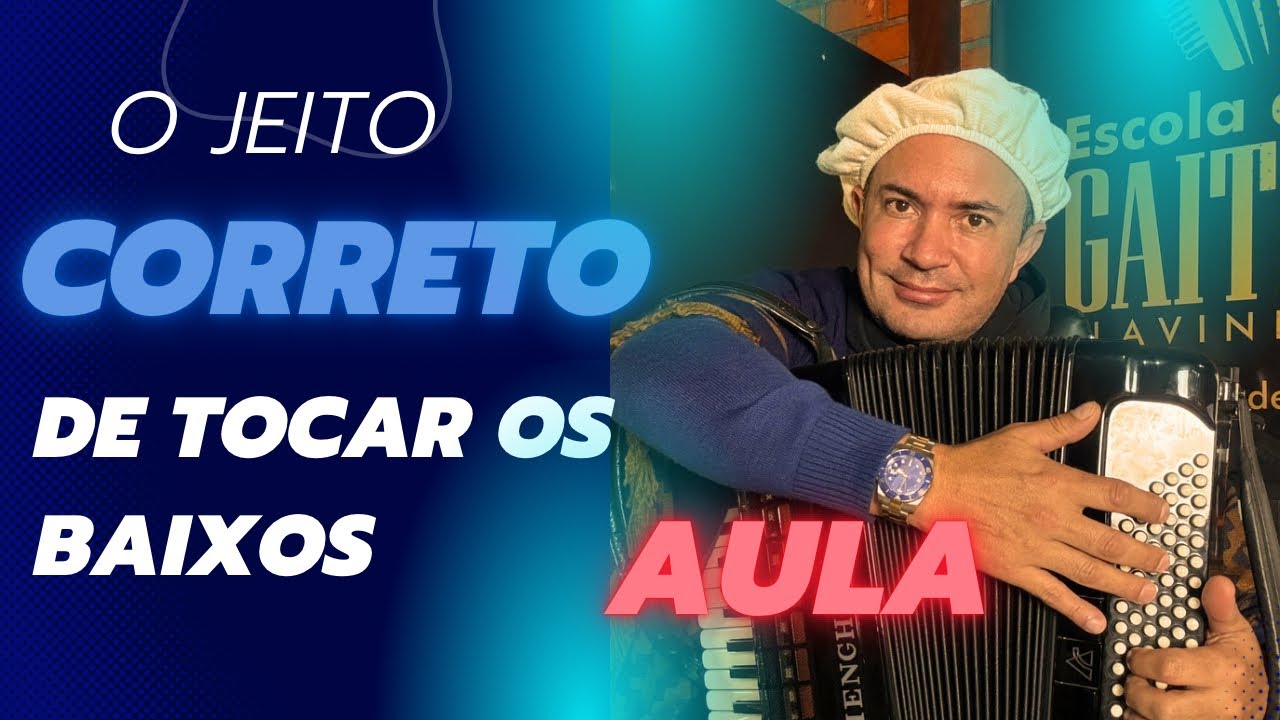 O JEITO CORRETO DE TOCAR OS BAIXOS DO ACORDEON