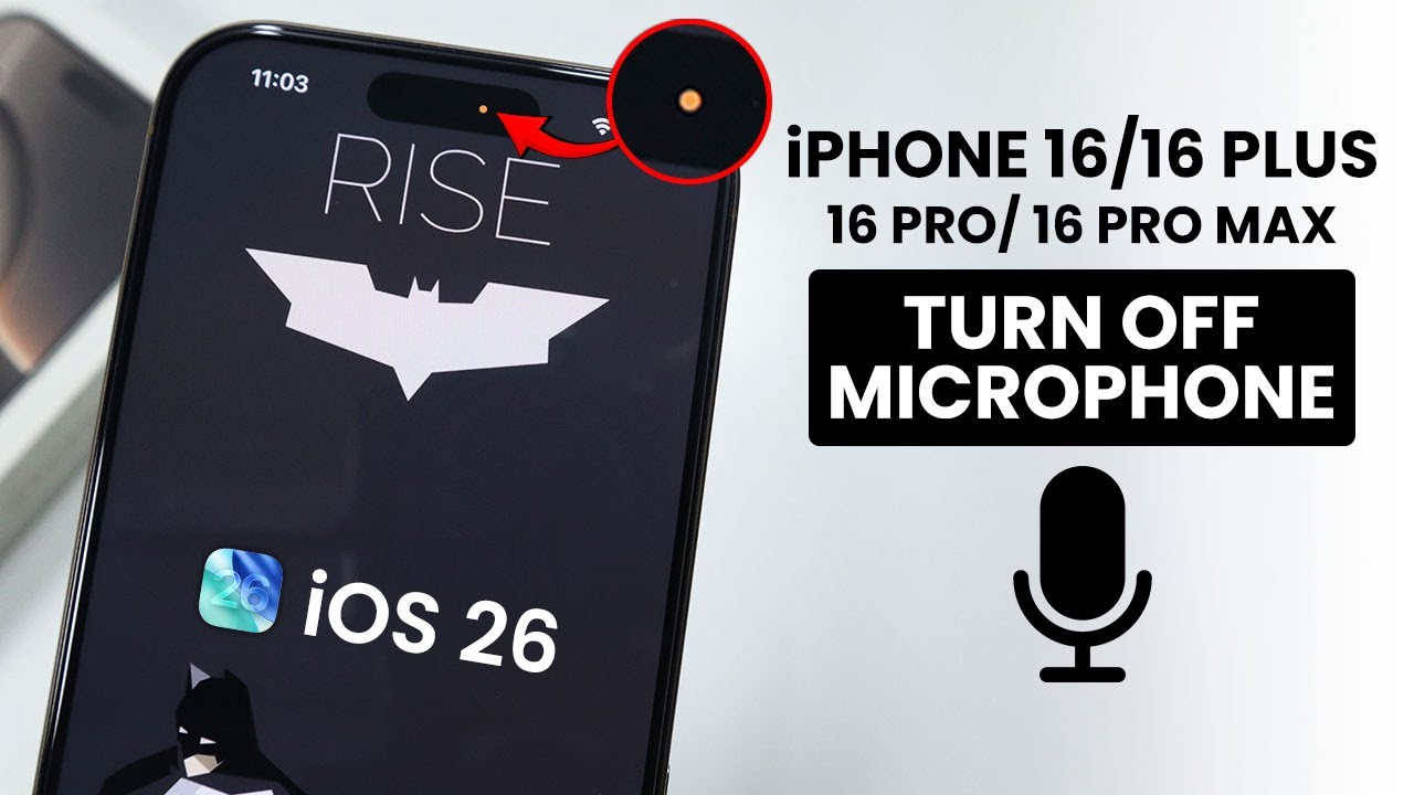 iOS 26 - How to Turn Off Microphone on iPhone 16 / Pro Max