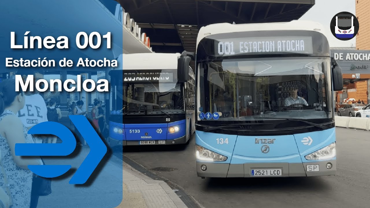 Viaje en la línea 001 de EMT Madrid | Estación de Atocha - Moncloa