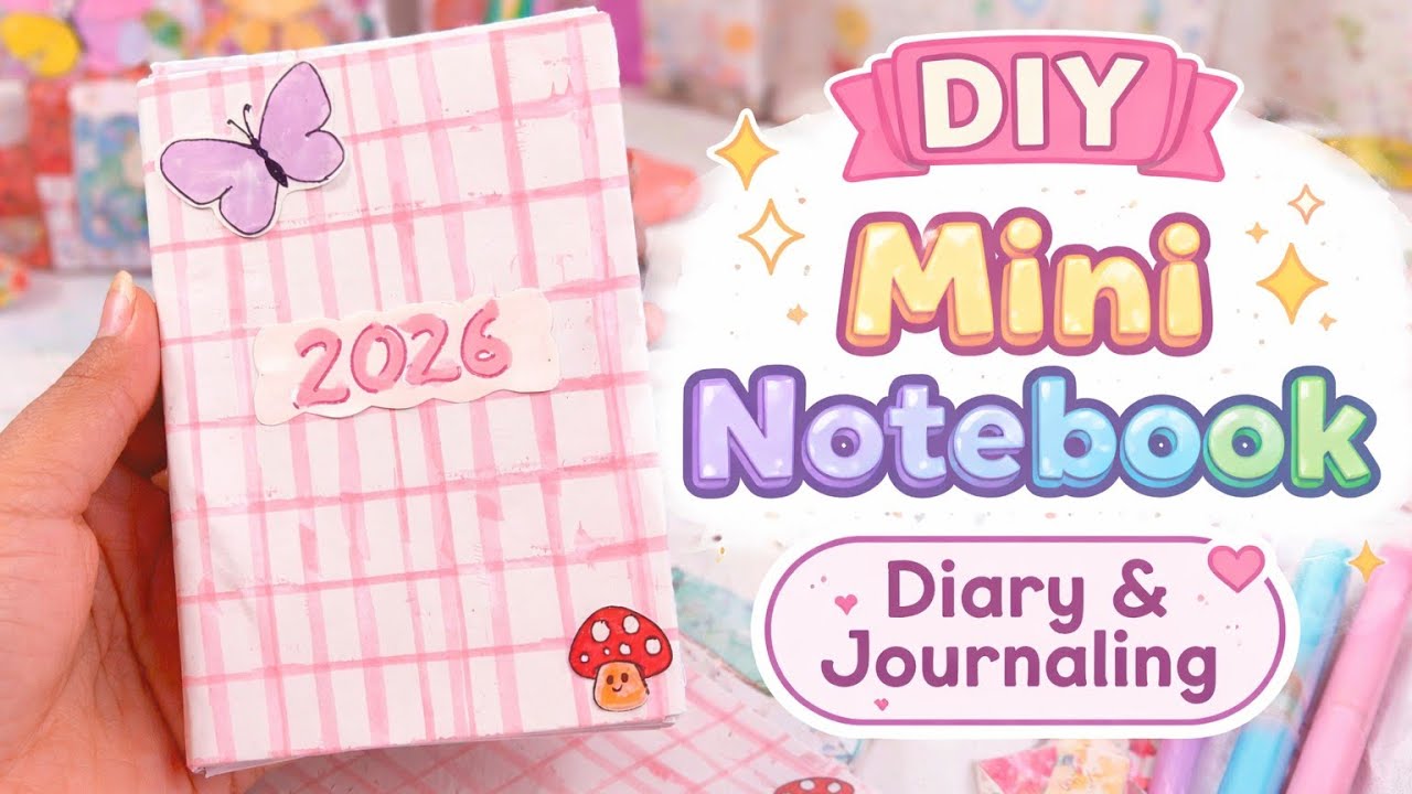 DIY Handmade Mini Notebook 📒 | Easy Diary & Journaling Notebook at Home#diy 