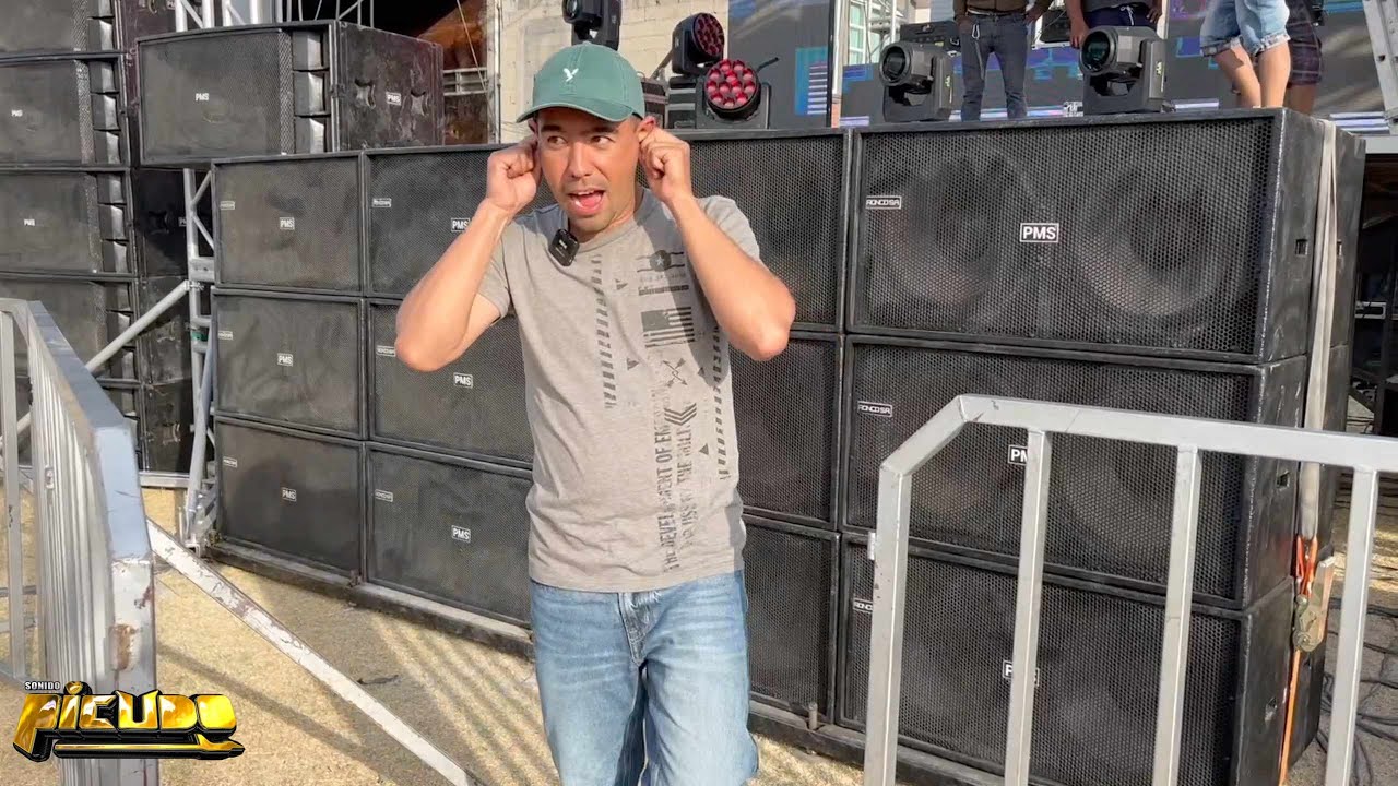 Así le suben al sonido en mexico 24   bajos dobles y 12 medios… mi reacción!!!