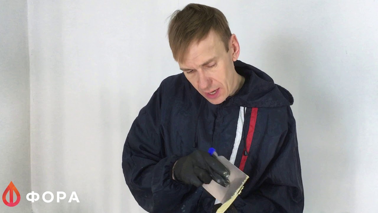 Ик-сушка на примере шпатлевки.