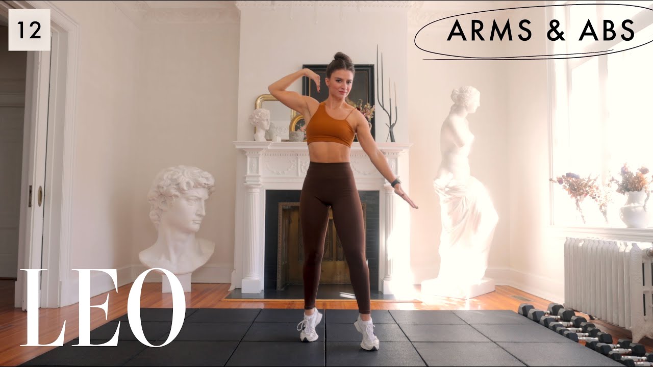 22 MIN Beautiful Sculpted Abs & Arms Workout at Home