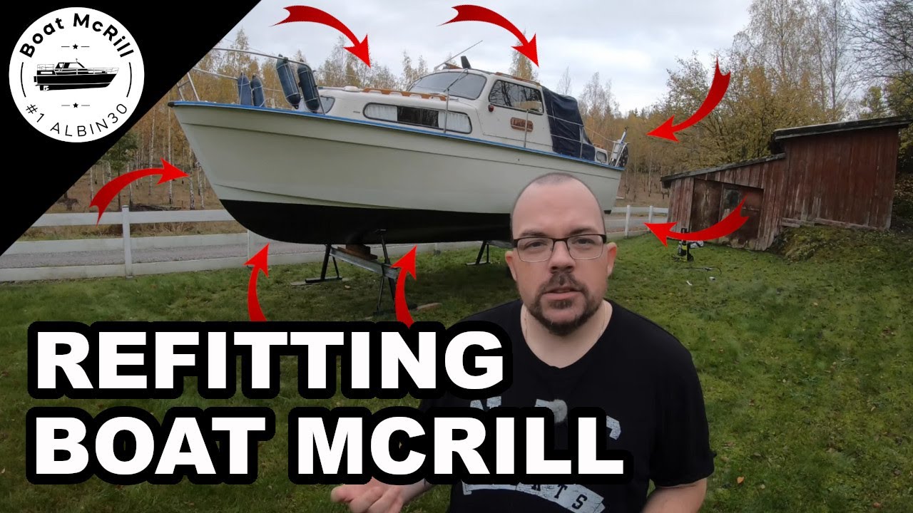 Its that time of the year - Albin 25 on the hards - Boat McRill DIY project