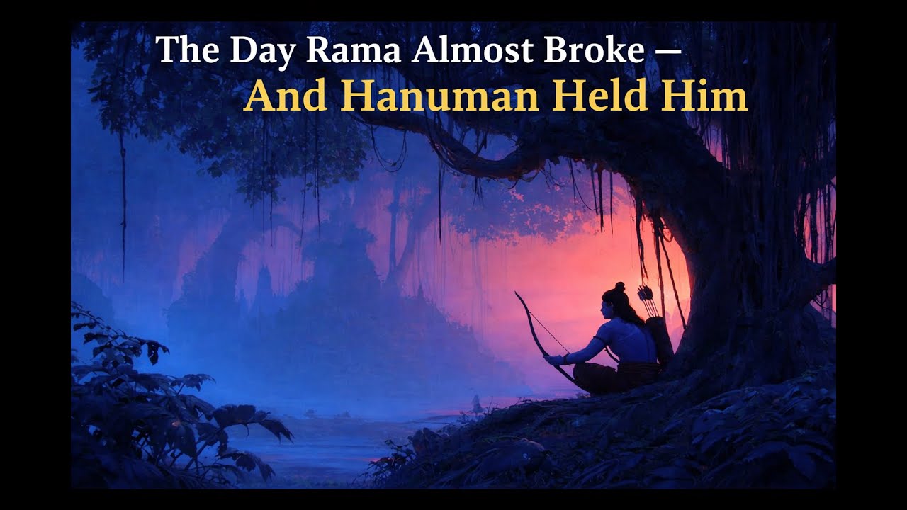 The Day Rama Almost Broke — And Hanuman Held Him #ram #hanuman
