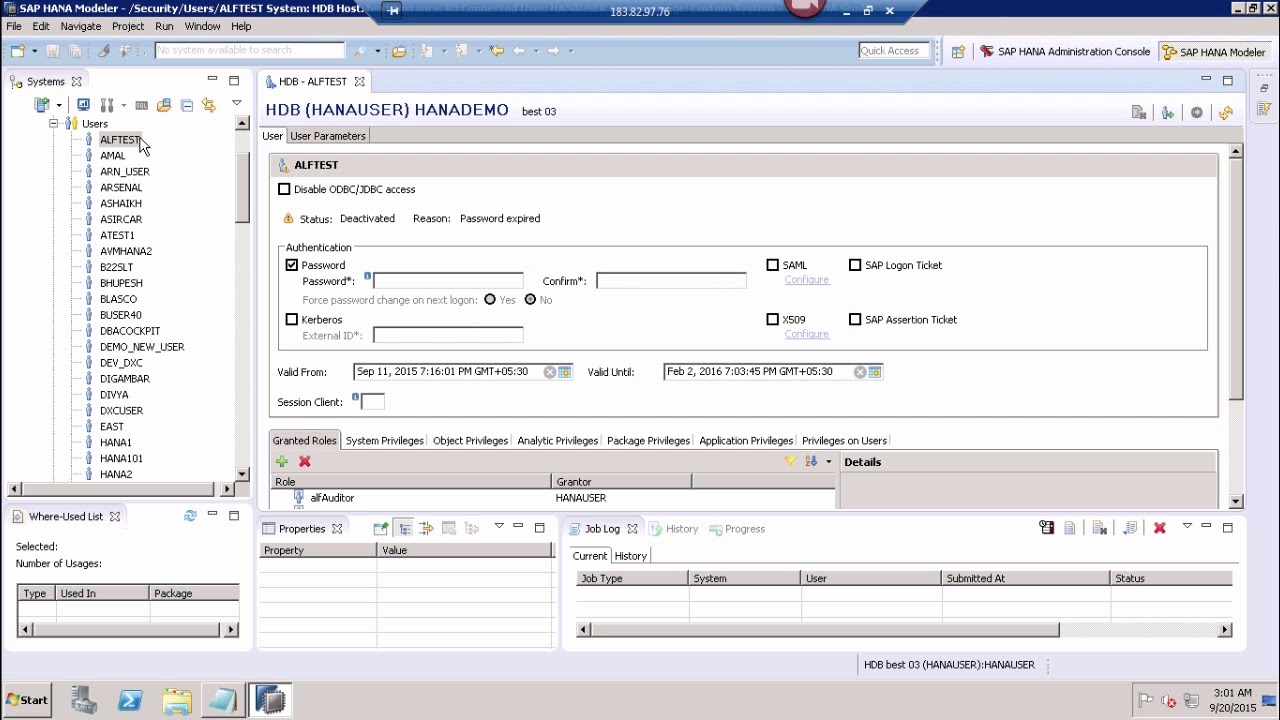 HANA Administration - ALM