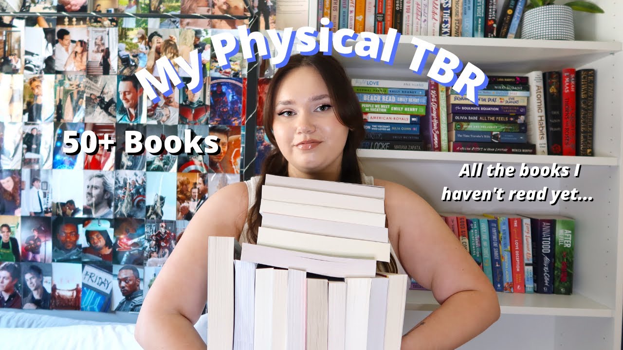 My physical TBR | All the books I need to read | 50+ books
