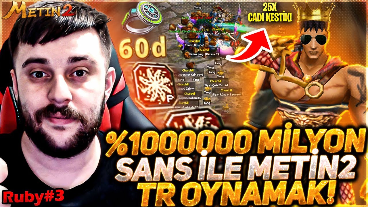 SADECE 3 GÜNDE FULL + FULL OLDUM ! EFSANE PARA KASTIK +500 WON ! METİN2 TR RUBY BÖLÜM 3