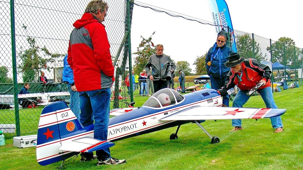 BIG RC YAK-55 AMAZING DETAIL SCALE MODEL AIRPLANE FLIGHT DEMONSTRATION