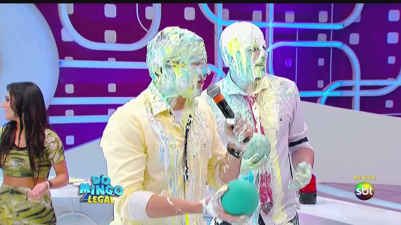 [HD] Torta na Cara (Celso Portiolli vs Danilo Gentili) | 2o Bloco | Domingo Legal | 02/06/2013