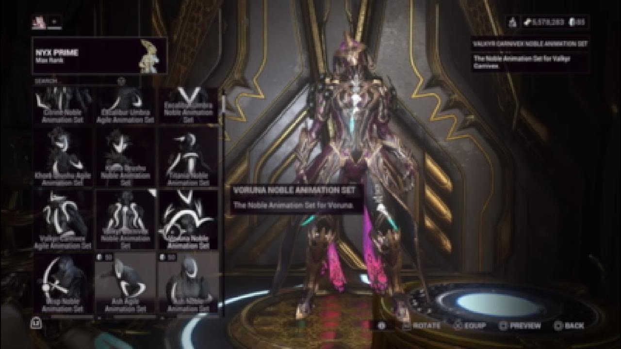 SZO's Nyx Prime Fashion - Warframe