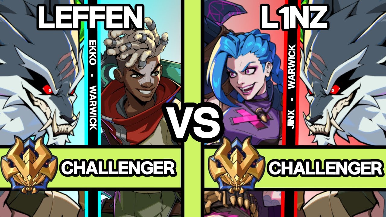 2XKO ▰ LEFFEN (Ekko-Warwick) vs L1NZ (Jinx-Warwick) ▰ 2XKO Pro Replays