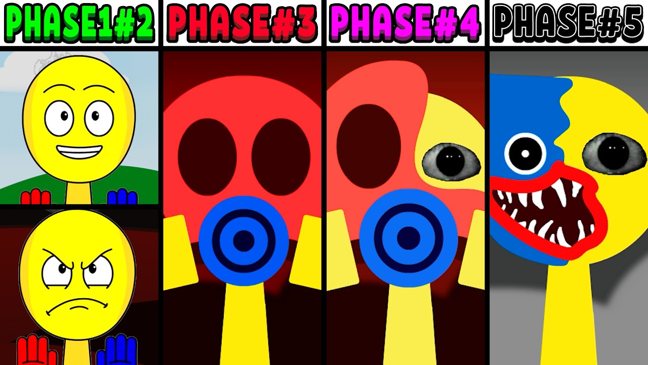 All Phases in New Incredibox Sprunki Oc of The Player: From Phase 1 to Phase 5