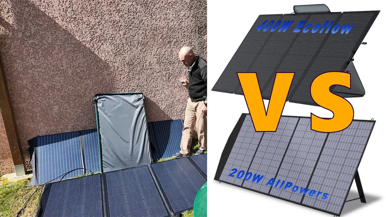 Comparatif Panneau Solaire Pliable AllPowers 200w VS Ecoflow 400w