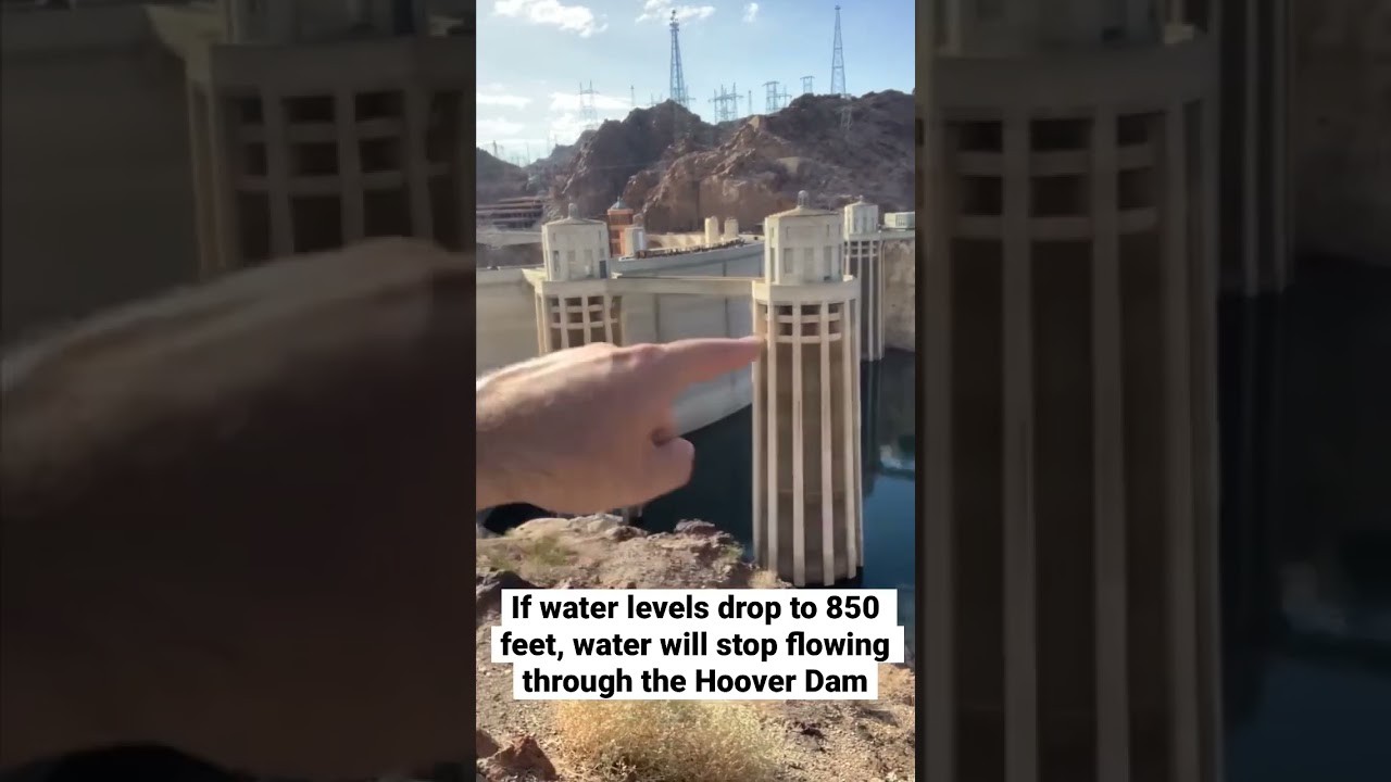 What happens if water levels continue to drop on the #HooverDam? #shorts #drought