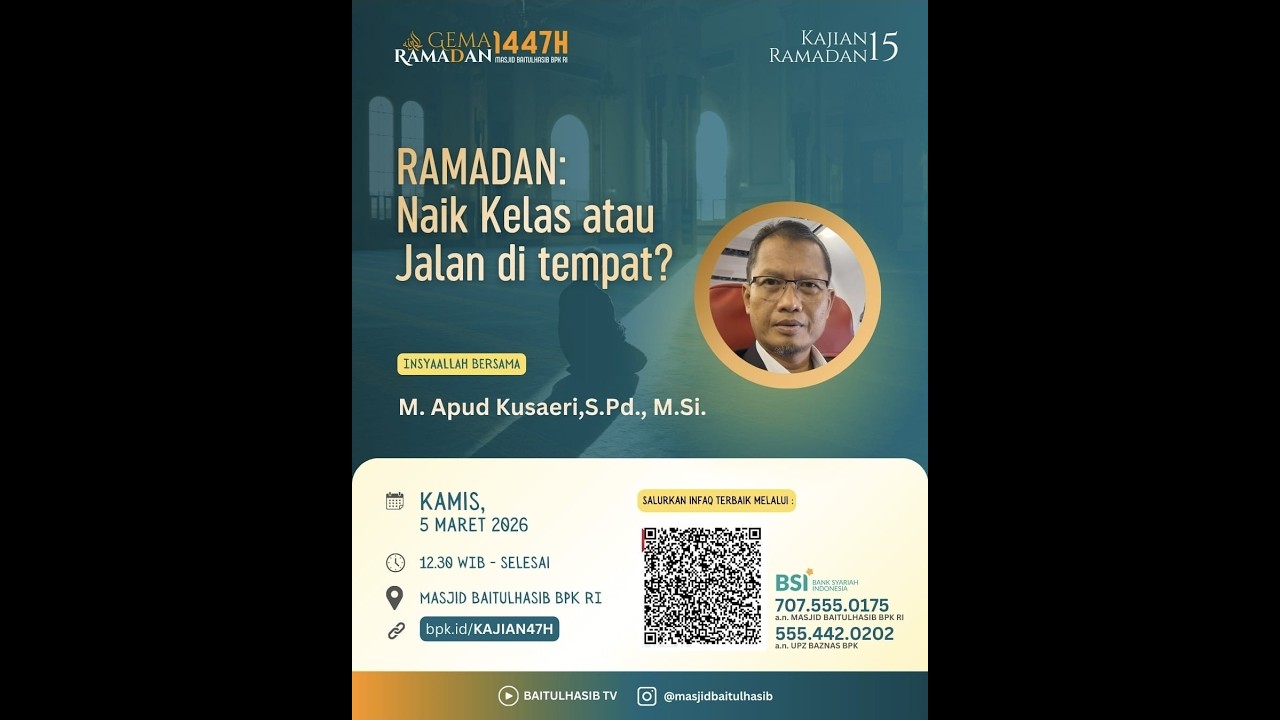 Ramadhan : Naik Kelas atau Jalan di Tempat? - M Apud Kusaeri,S.Pd.,M.Si