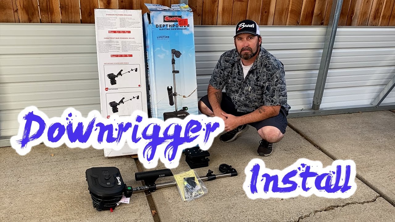 INSTALLING DOWNRIGGERS ON CONNECTED FISHINGS NORTH RIVER BOAT