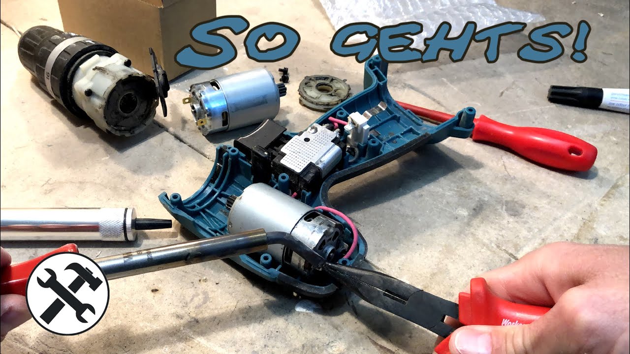 ► Makita-Akkubohrer reparieren: Motor wechseln. Easy!
