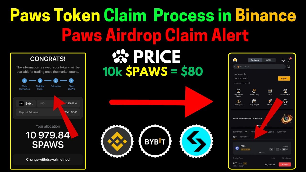 Paws Airdrop Claim Alert | How to Claim Paws Token in Exchanger | $PAWS Token Price Prediction |
