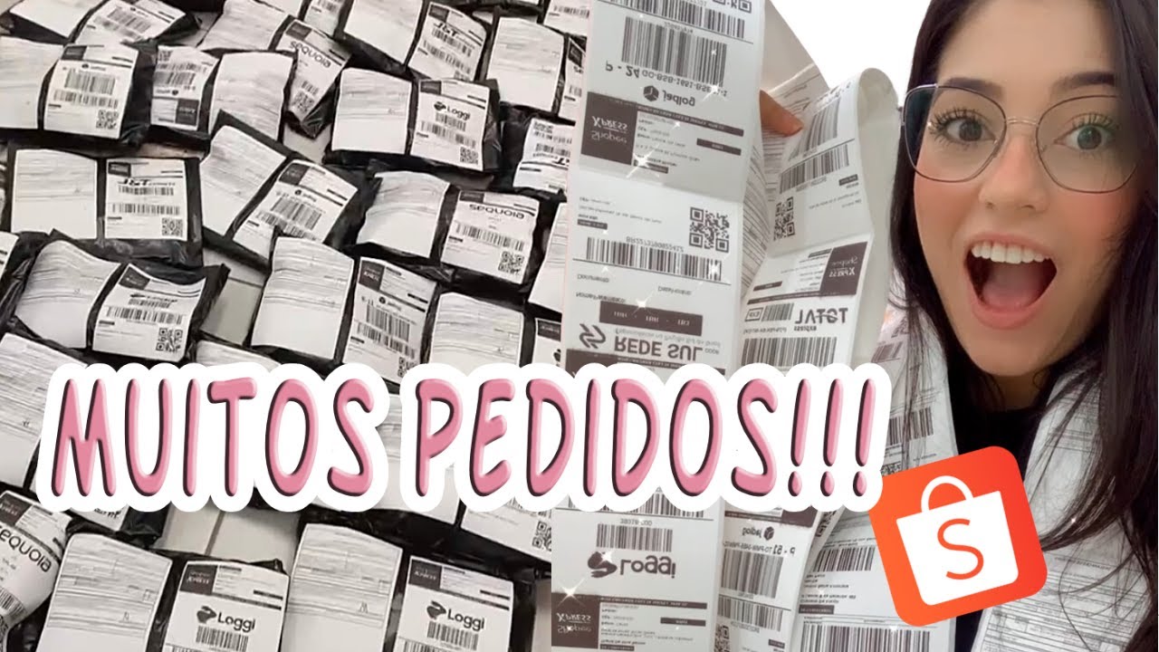 MUITOS PEDIDOS da shopee para embalar, rotina da loja online -vlog empreendedora da vida real