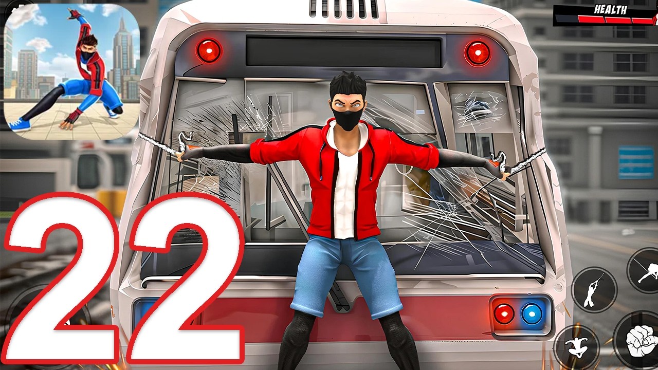 Rope Fighter Action - Gameplay Walkthrough Part 22 - Stop the Train (iOS, Android)