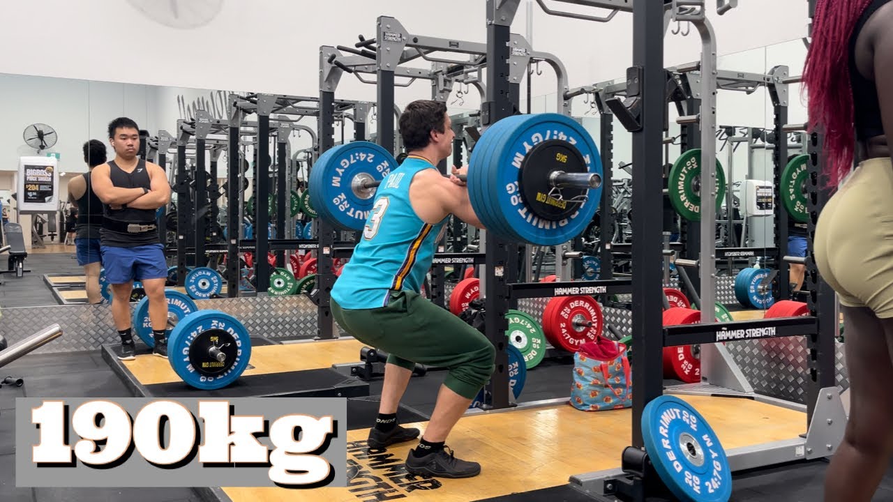 Squat everyday Day 1347: Front Squat 190 kg (PR attempt)