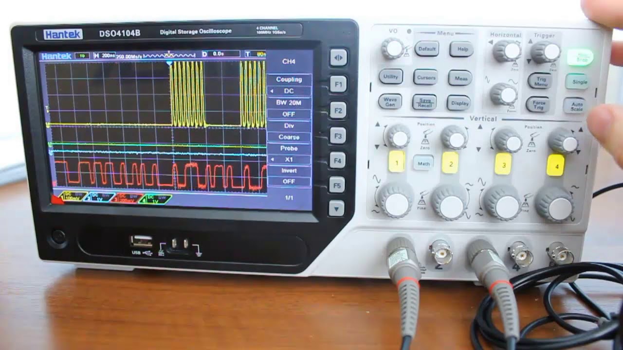 DSO4104B обзор осциллографа HANTEK