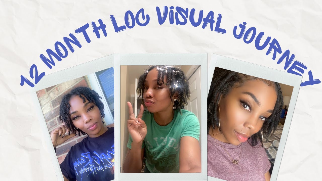1 year Visual Loc Journey! Loc Journey 1-12 Months || Visual Loc Journey || Starter Locs