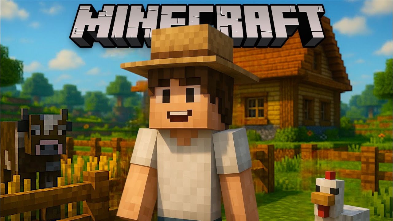 100 DIAS EM UMA FAZENDA NO MINECRAFT JAVA