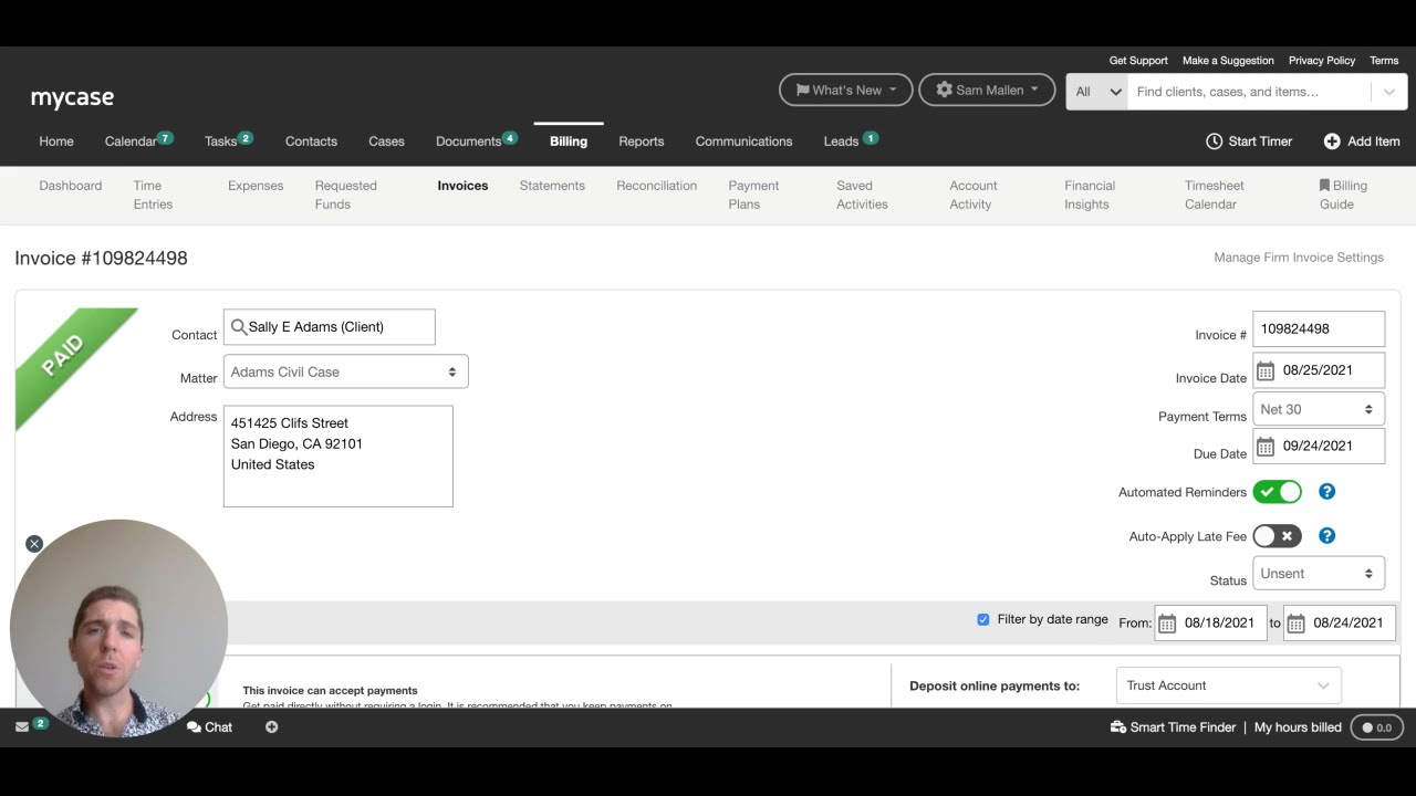 How to Send Automated Invoice Reminders to Clients in MyCase