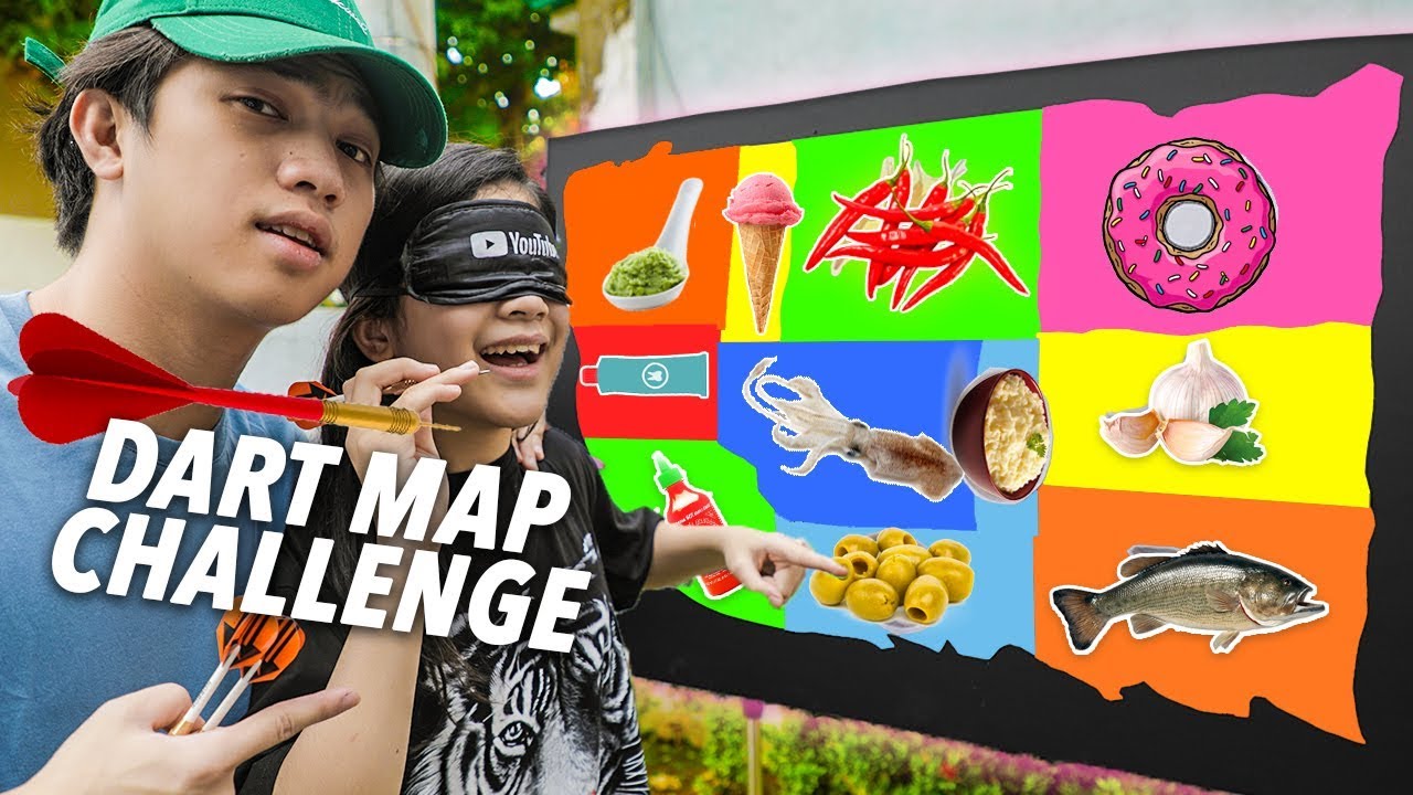 Метание дротиков в карту и поедание того, на что они приземлятся! | Ранц и Ниана