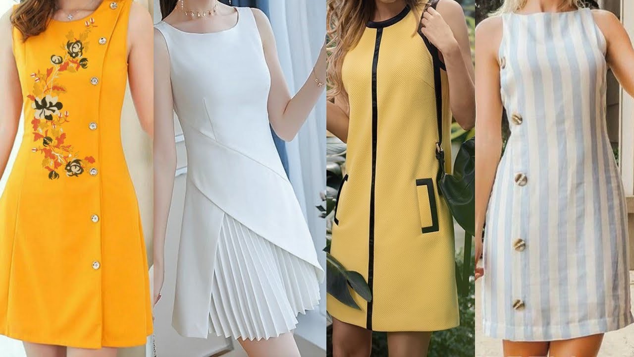 VESTIDOS DISCRETOS Y SENCILLOS DE MODA PRIMAVERA VERANO 2022 VESTIDOS ELEGANTES Y SENCILLOS DE MODA