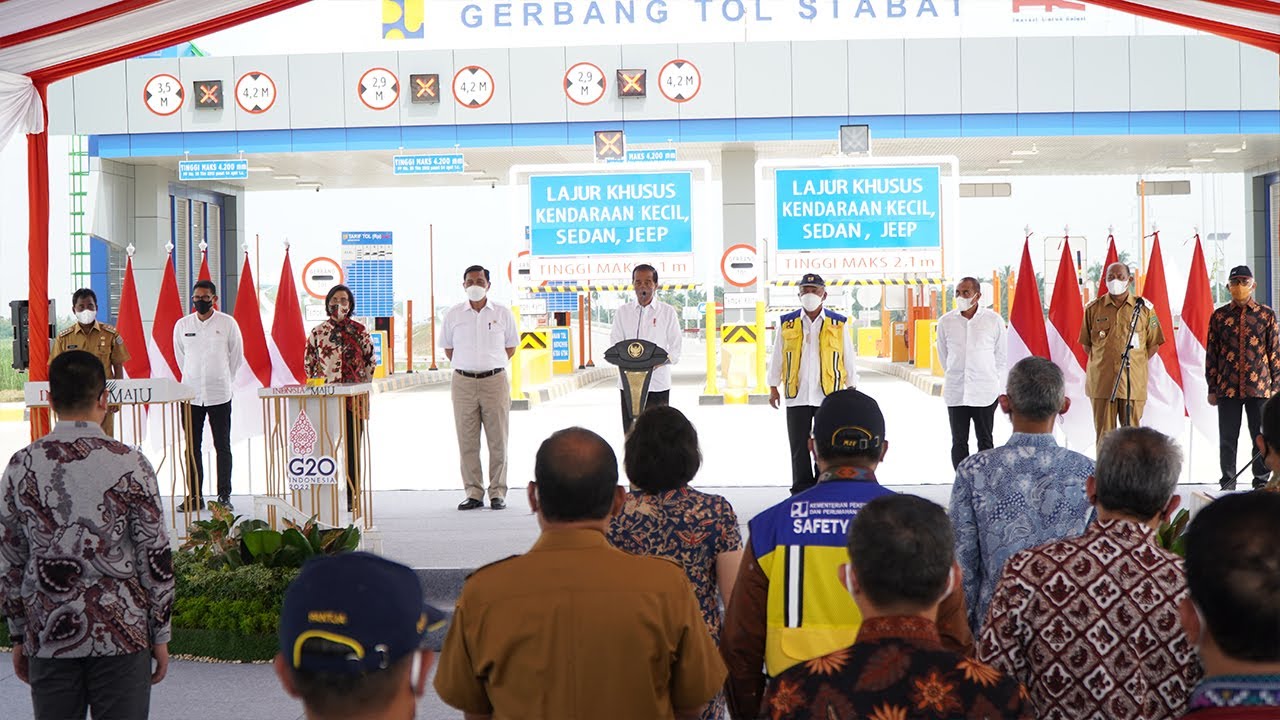 Plt Bupati Langkat Dampingi Presiden Jokowi Resmikan Jalan Tol Binjai-Stabat