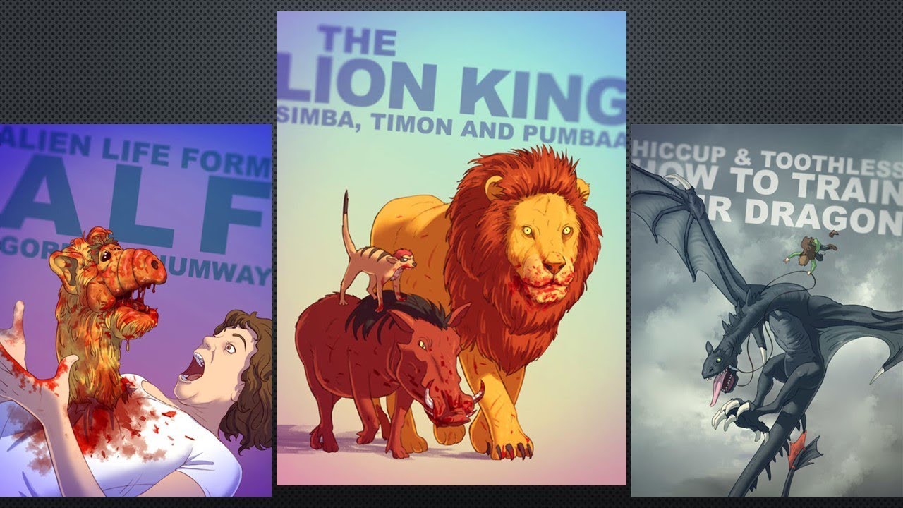 Cartoon Characters As Monsters