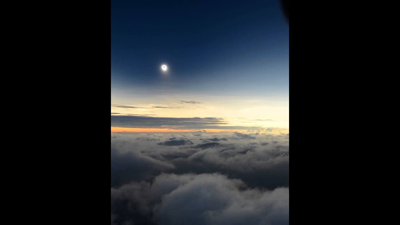 Total solar eclipse from 3200m above clouds, Kenya 2013