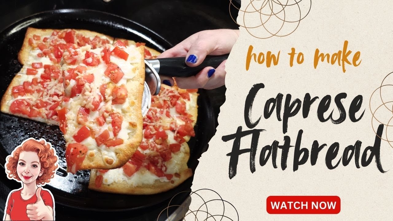 Crispy Caprese Flatbread with Homemade Salsa
