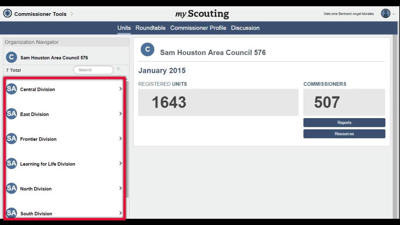 Accessing Commissioner Tools
