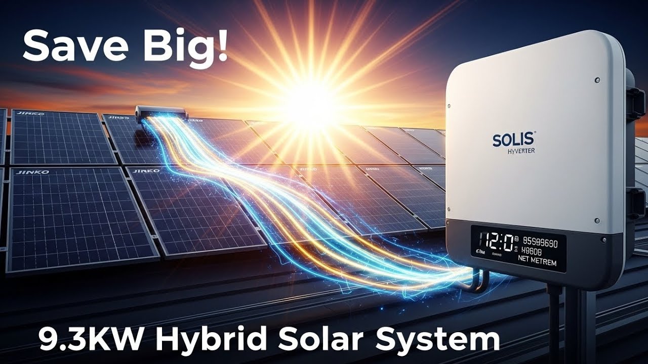 9.3 KW HYBRID SOLAR SYSTEM/ HYBRID SOLAR SYSTEM/ LITHIUM BATTERY POWER BANK#ultrasolarenergy