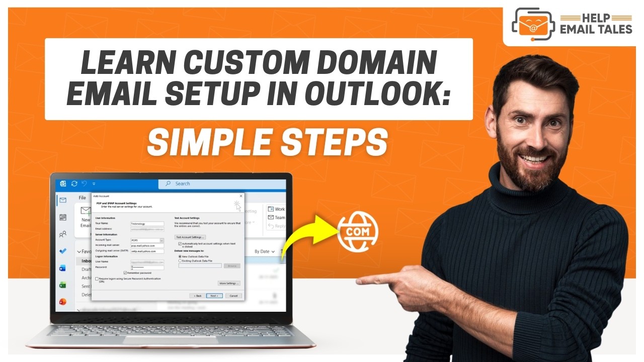 Custom Domain Email Setup in Outlook | Help Email Tales