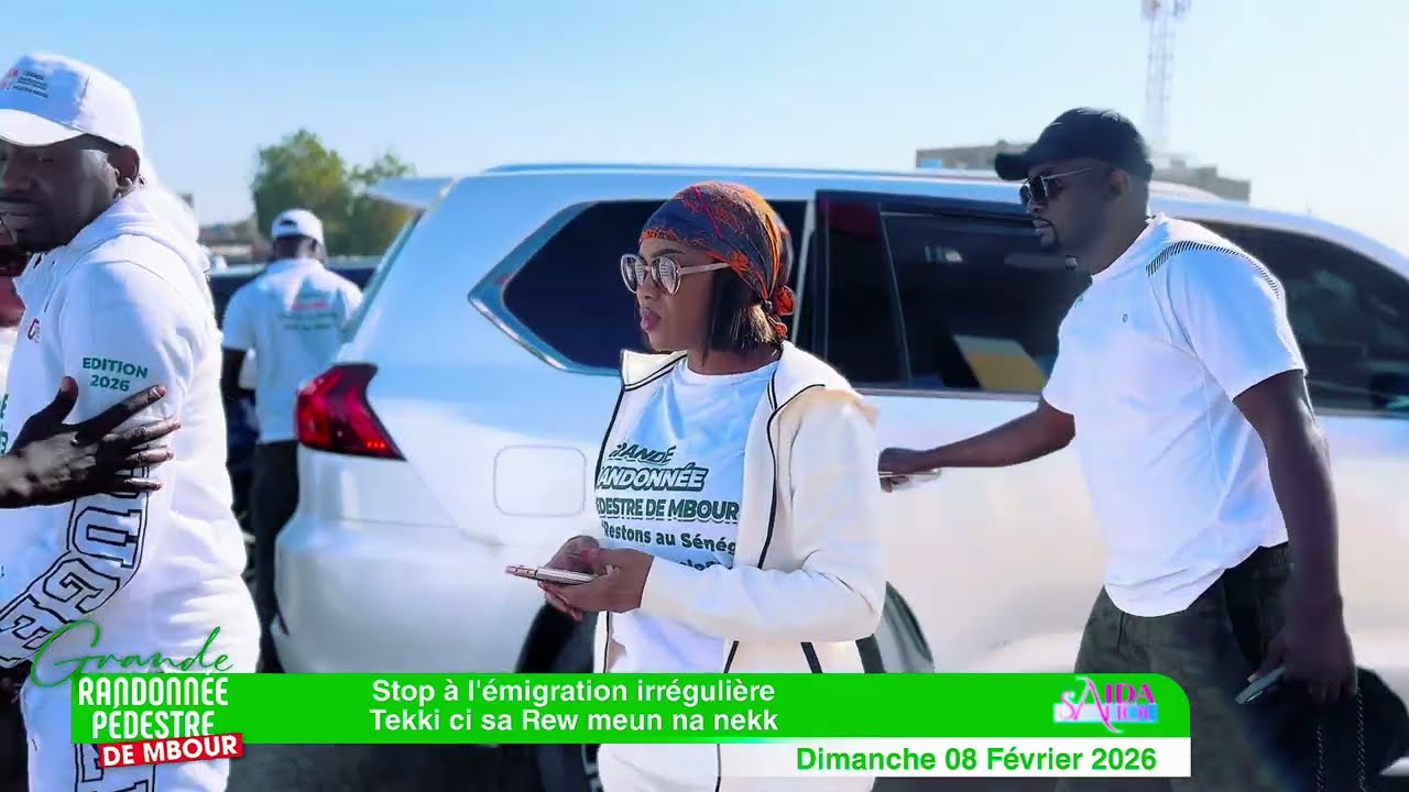 GRANDE RANDONNÉE PÉDESTRE DE MBOUR SOUS LA PRÉSENCE DE SOKHNA AIDA SALIOU