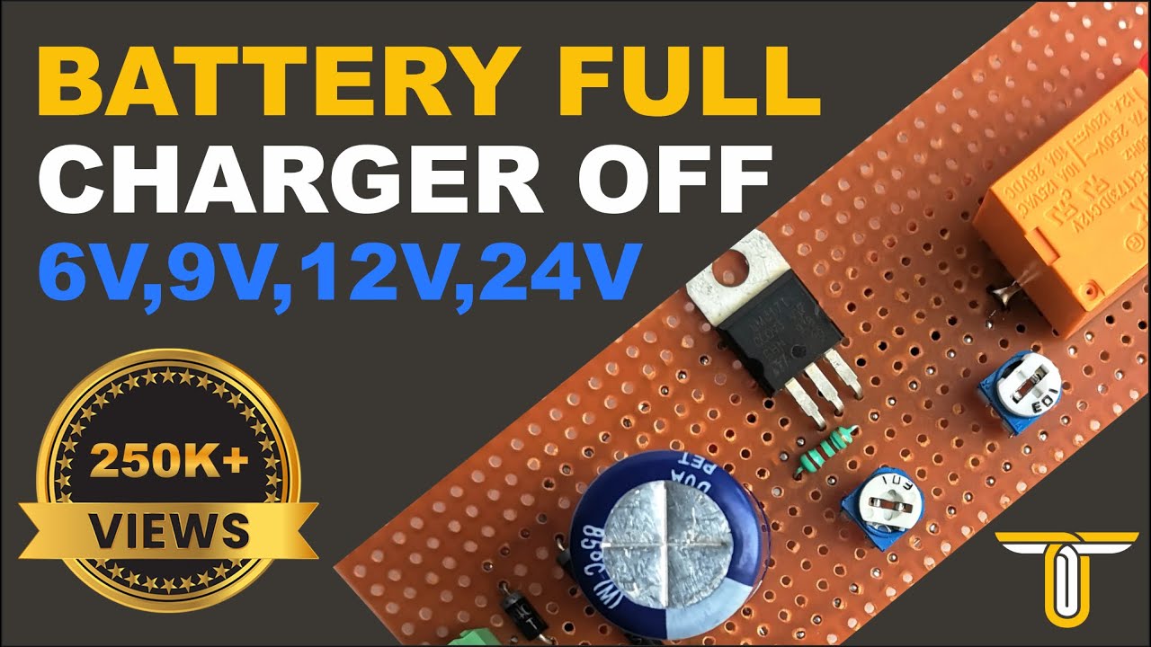 DIY Auto Cut-Off Battery Charger | Adjustable Battery Charger with Charge Protection